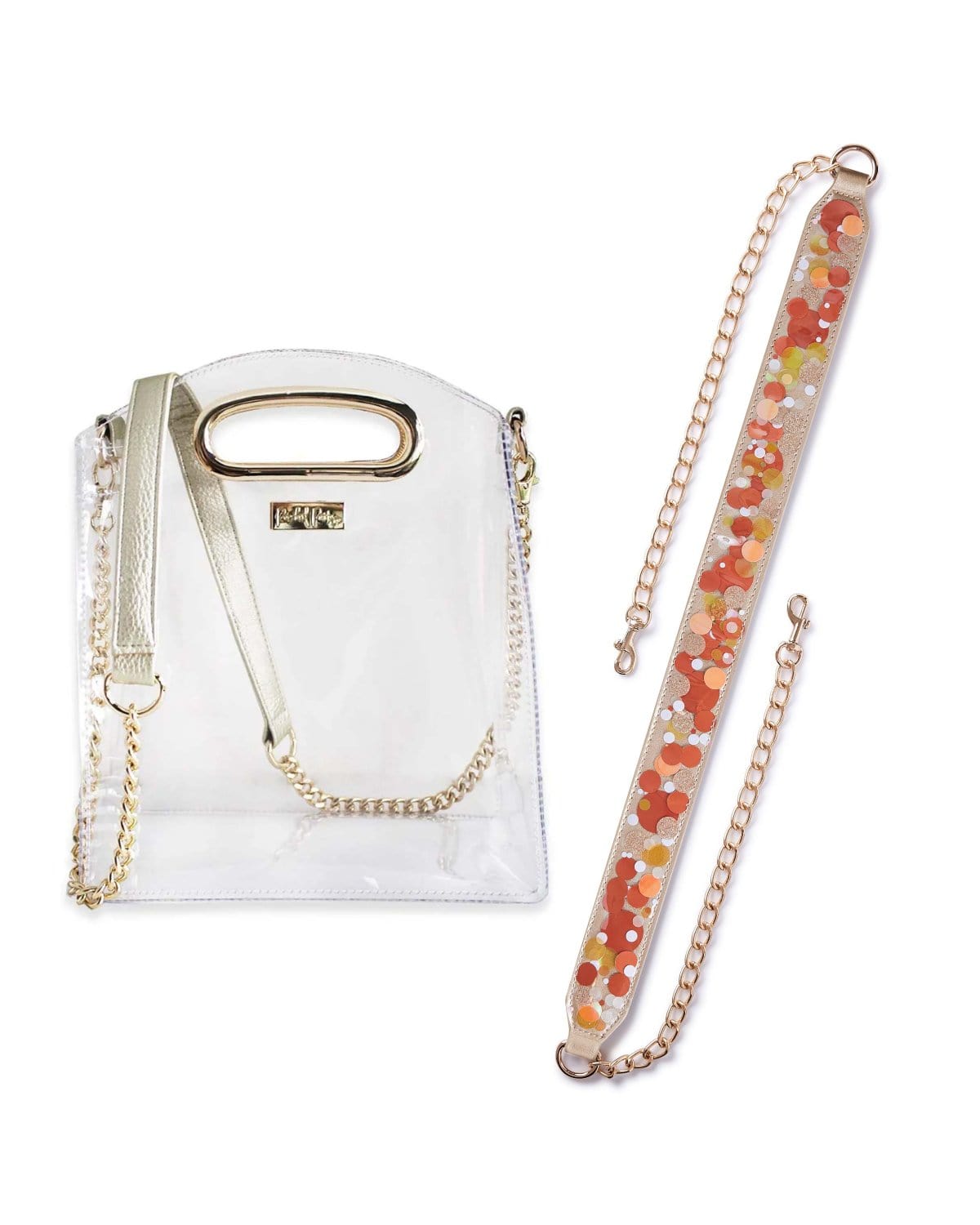 Confetti Strap and Clear Crossbody Bundle - Abbies Place