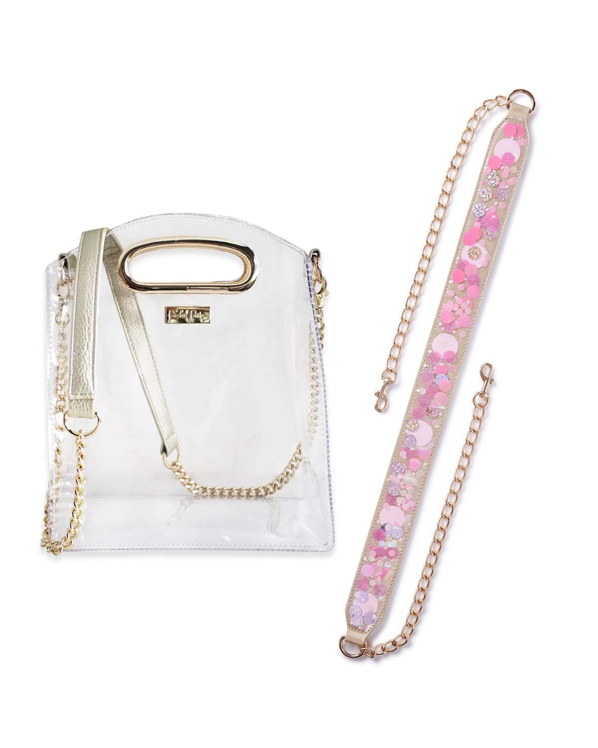 Confetti Strap and Clear Crossbody Bundle - Abbies Place