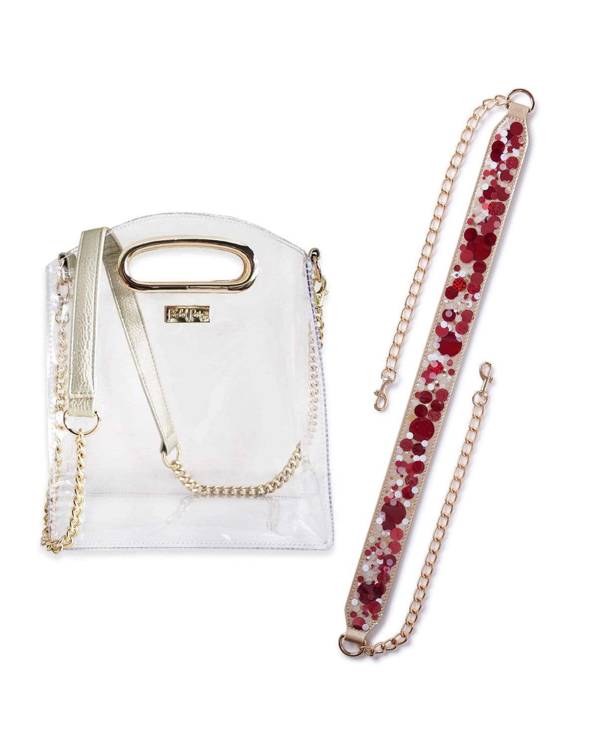 Confetti Strap and Clear Crossbody Bundle - Abbies Place