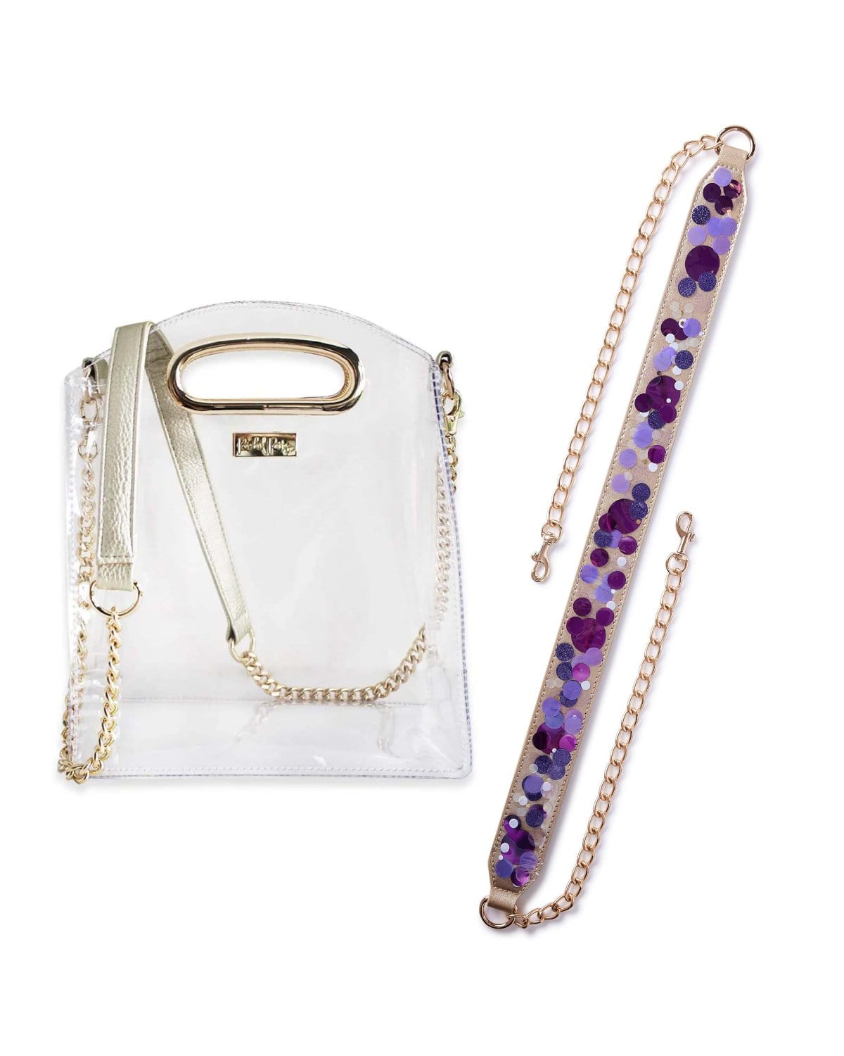 Confetti Strap and Clear Crossbody Bundle - Abbies Place