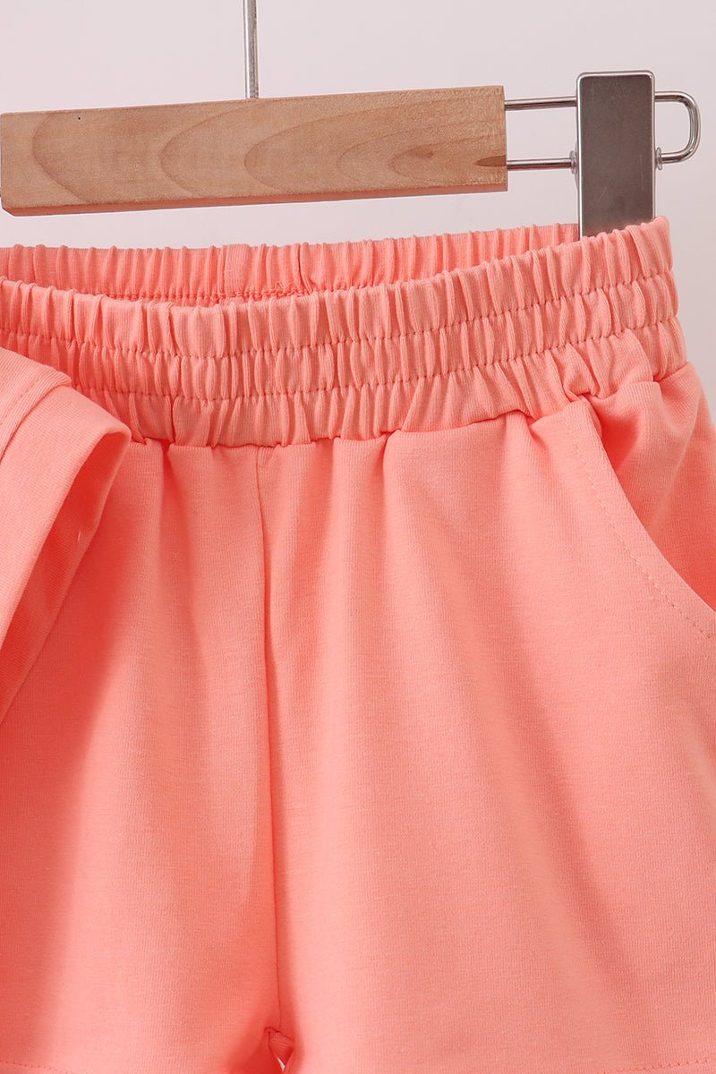 Coral Scalloped Polo Set - Abbies Place