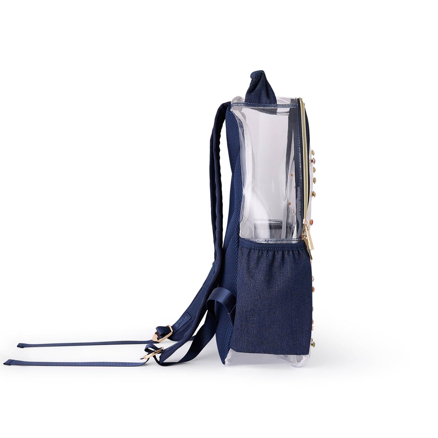 Denim and Gems Clear Backpack - Abbies Place