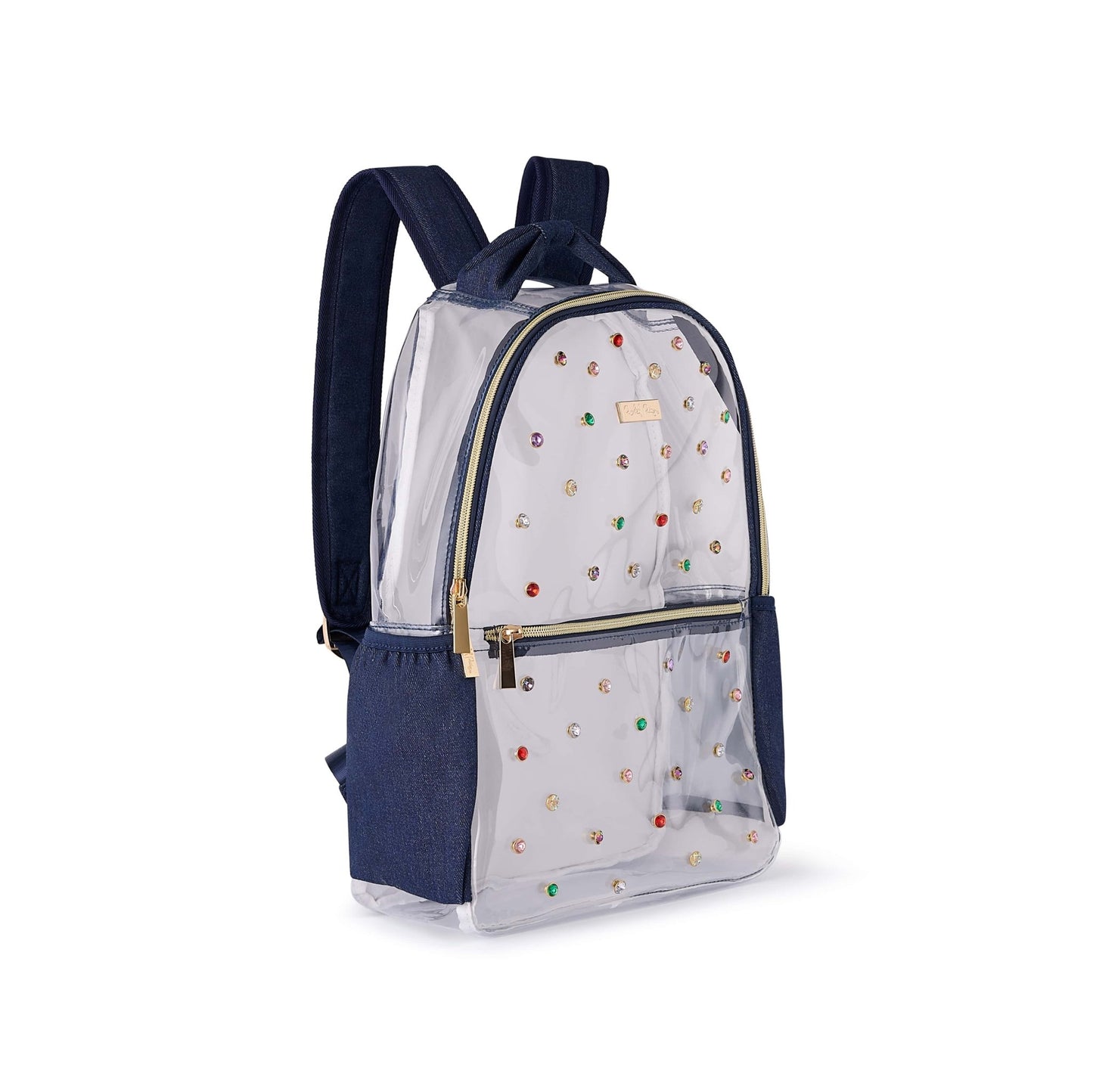 Denim and Gems Clear Backpack - Abbies Place