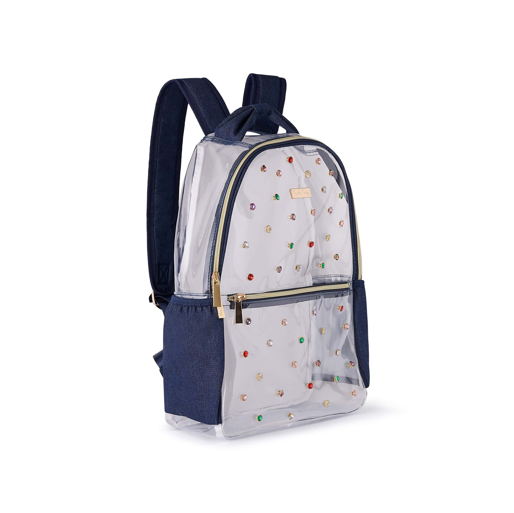 Denim and Gems Clear Backpack - Abbies Place