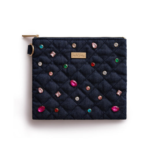 Denim and Gems Everything Pouch - Abbies Place
