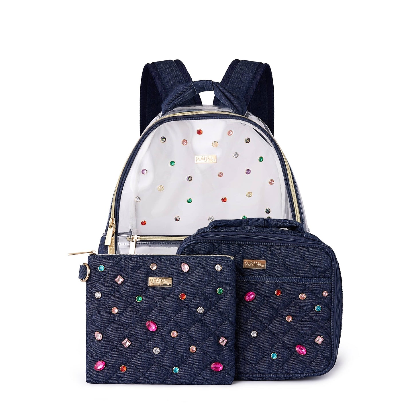 Denim and Gems Everything Pouch - Abbies Place