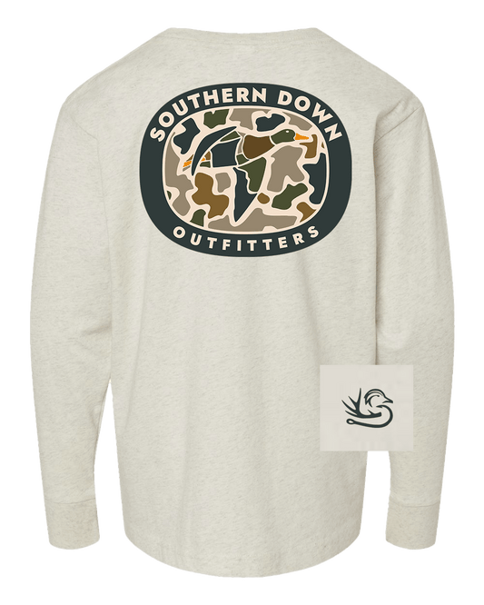 Duck Camo Youth LS Tee - Abbies Place
