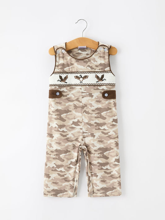 Duck Smocked Camo Baby Jonjon - Abbies Place