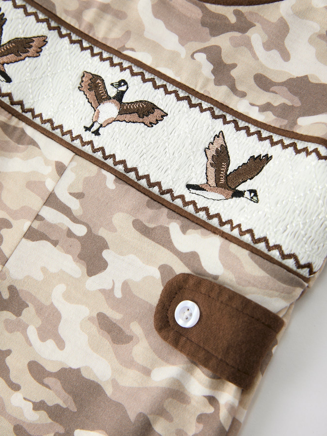 Duck Smocked Camo Baby Jonjon - Abbies Place
