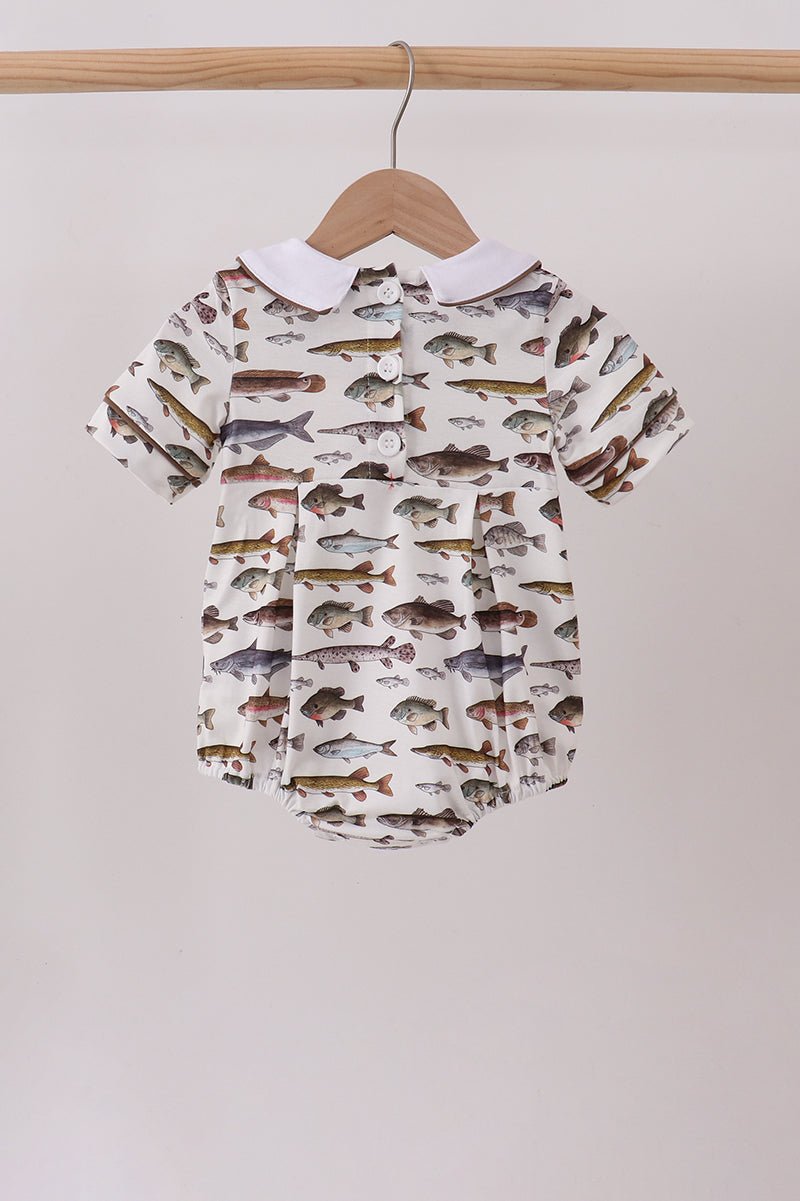 Fish Smocked Bubble - Abbies Place