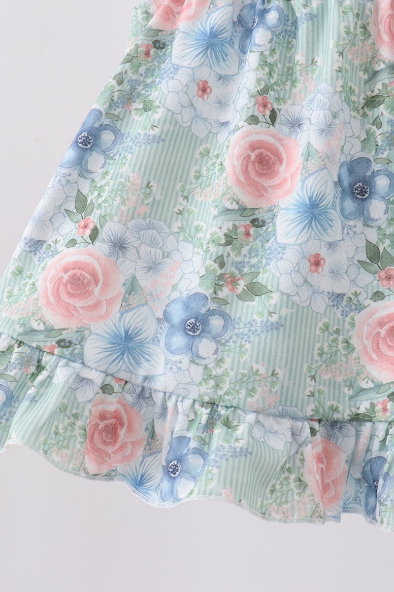 Floral Smocked Bloomer Set - Abbies Place