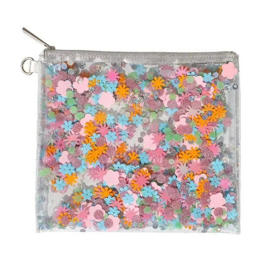 Flower Shop Confetti Everything Pouch - Abbies Place