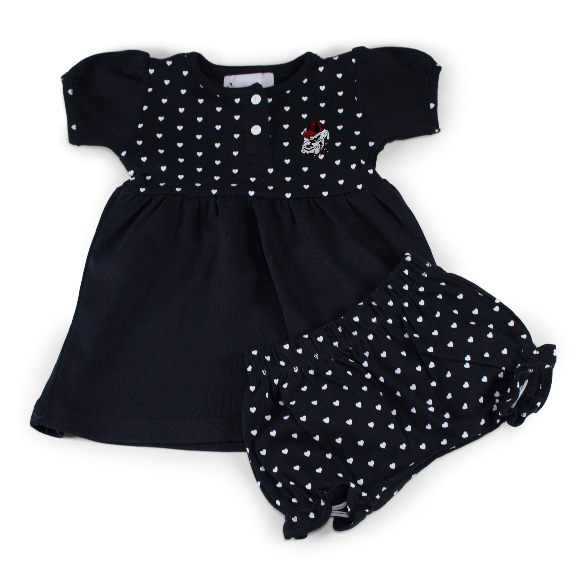 Georgia Girl's Heart Dress with Bloomers - Abbies Place