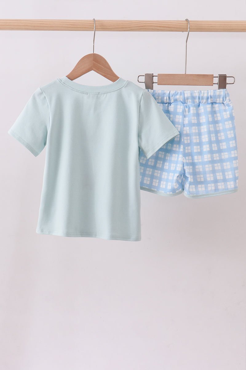 Goose Appliqué Shorts Set - Abbies Place