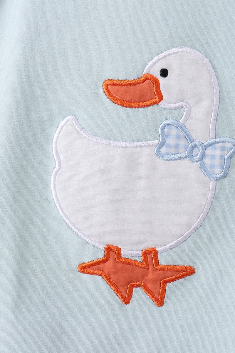 Goose Appliqué Shorts Set - Abbies Place