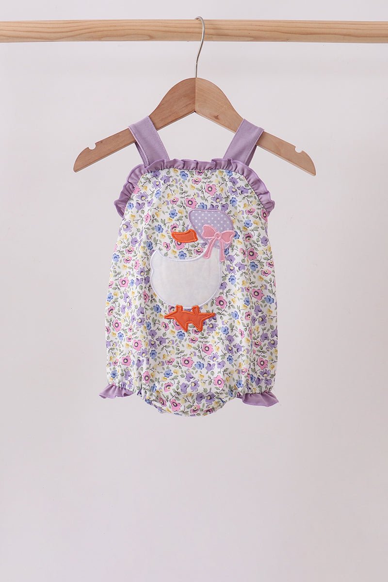 Goose Floral Appliqué Bubble - Abbies Place