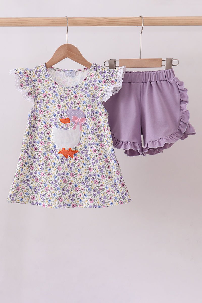 Goose Floral Appliqué Set - Abbies Place