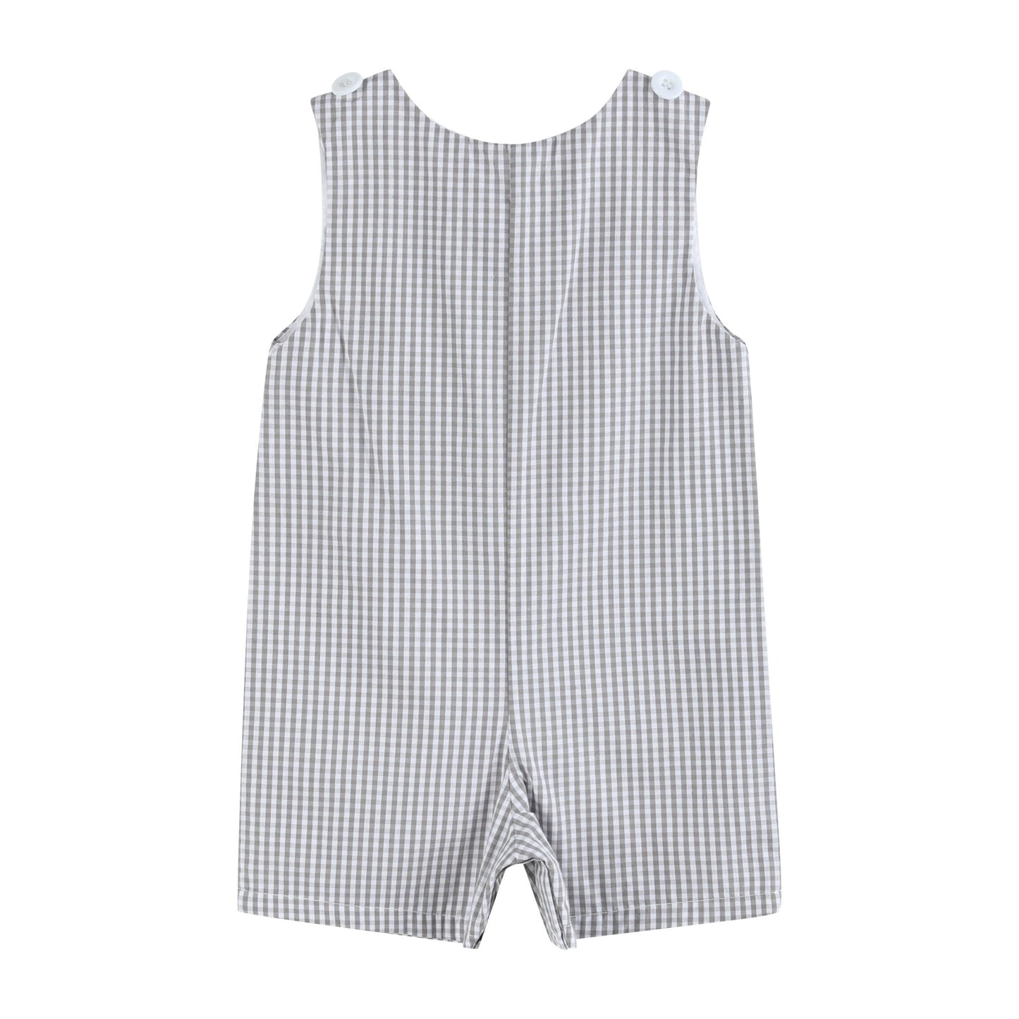 Gray Gingham Golf Shortalls - Abbies Place