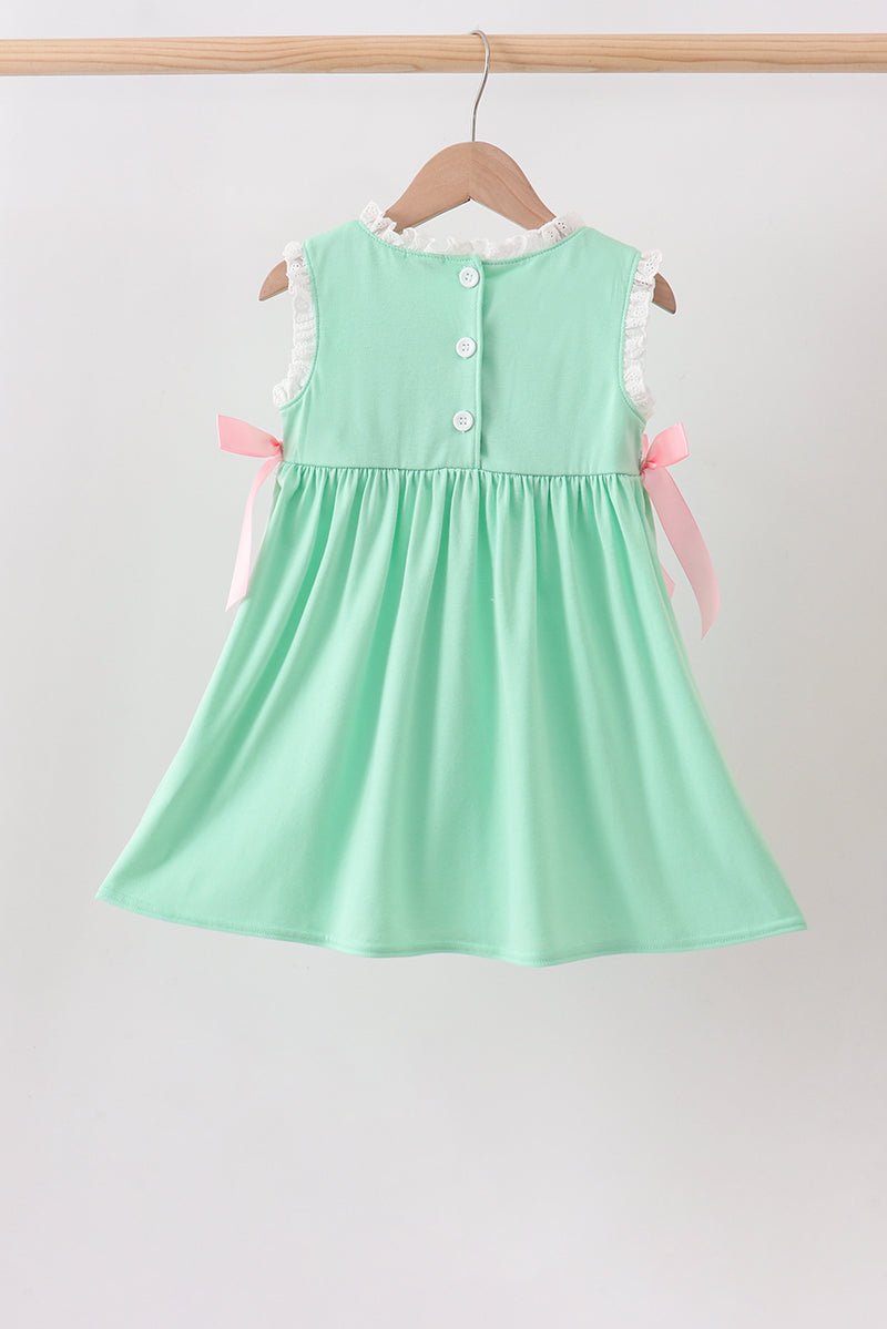 Green Butterfly Smocked Dress - Abbies Place