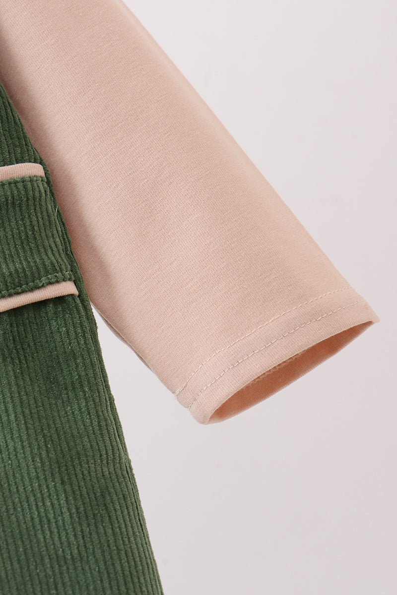 Green Corduroy Jon Jon Set - Abbies Place