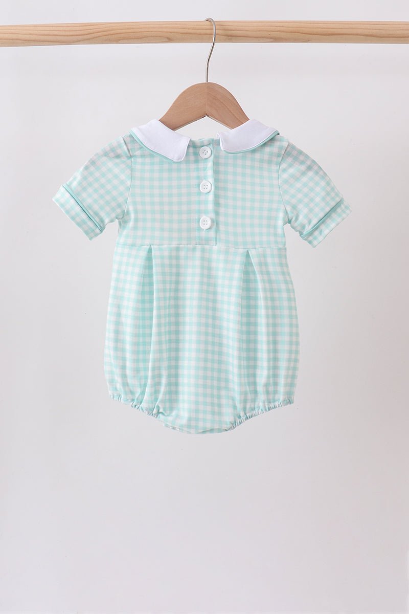 Green Gingham Bubble - Abbies Place
