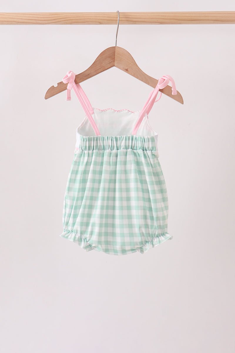 Green Golf Embroidered Bubble - Abbies Place