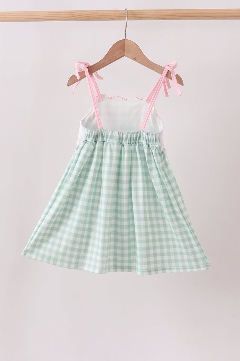 Green Golf Embroidered Dress - Abbies Place