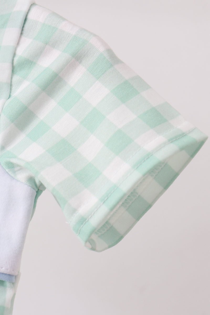 Green Golf Embroidered Romper - Abbies Place