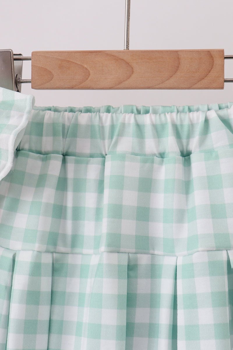 Green Golf Embroidered Skorts Set - Abbies Place