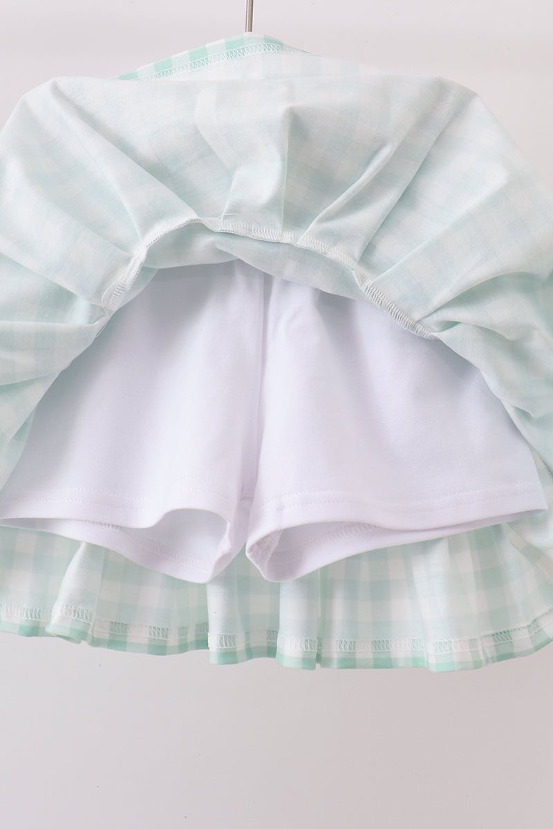 Green Golf Embroidered Skorts Set - Abbies Place