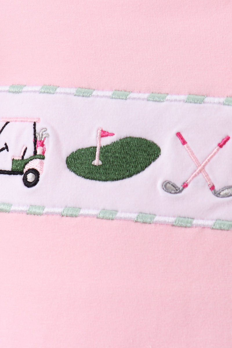 Green Golf Embroidered Skorts Set - Abbies Place