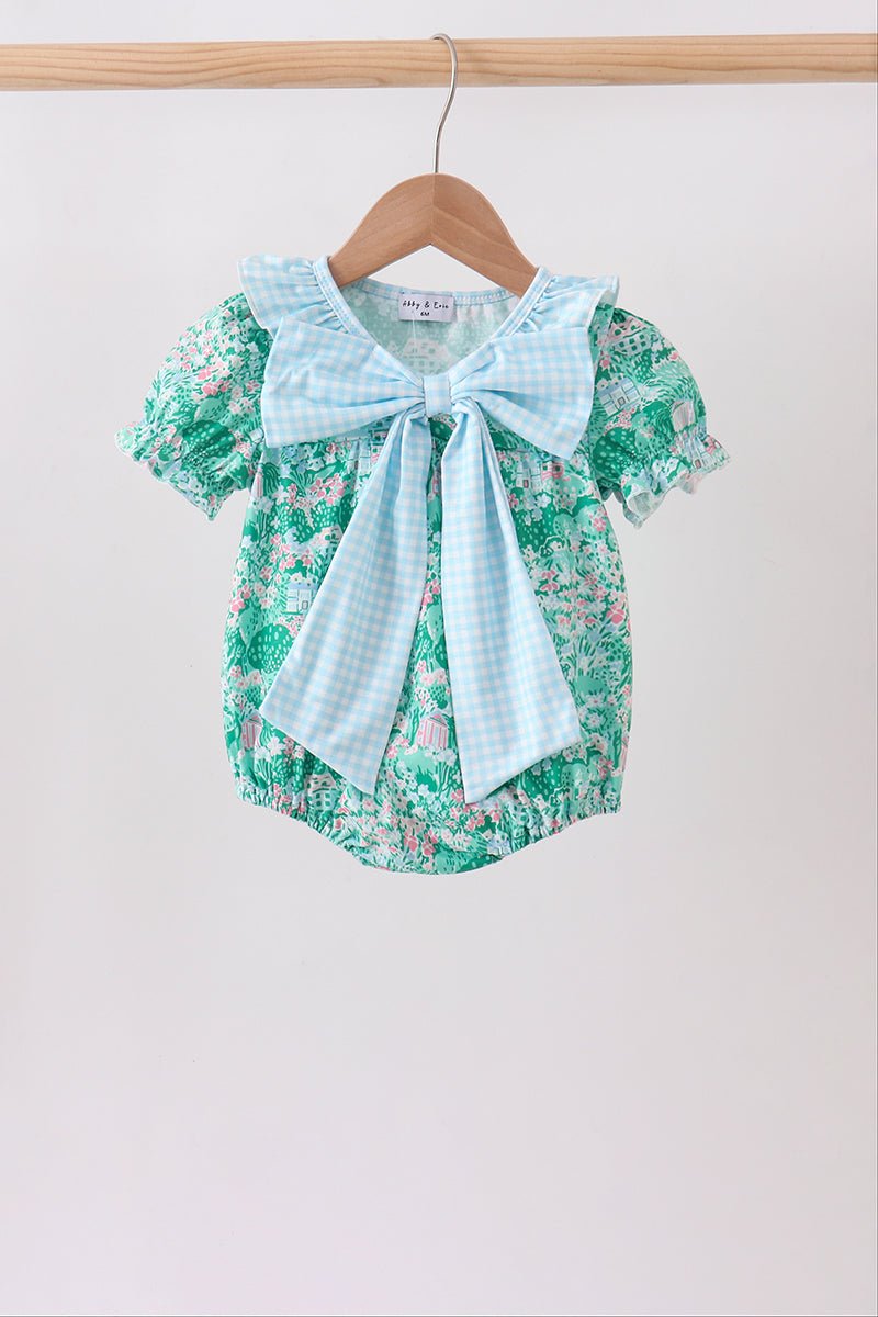 Green house floral Bow Bubble - Abbies Place