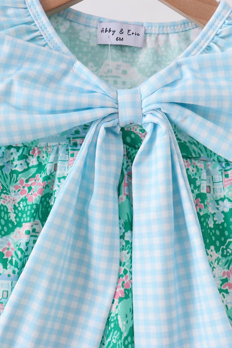 Green house floral Bow Bubble - Abbies Place