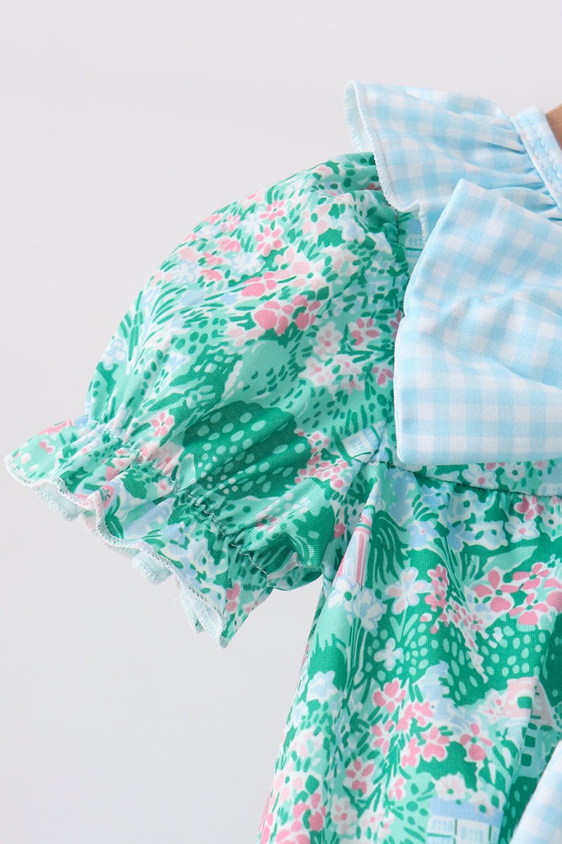 Green house floral Bow Bubble - Abbies Place