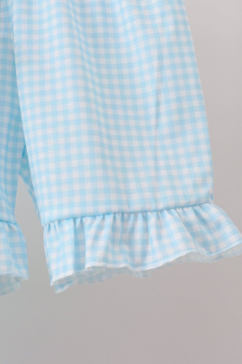 Green house floral Ruffle Shorts Set - Abbies Place