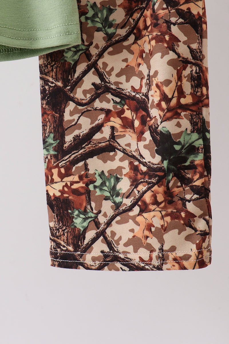 Green Hunting Print Pants Set - Abbies Place