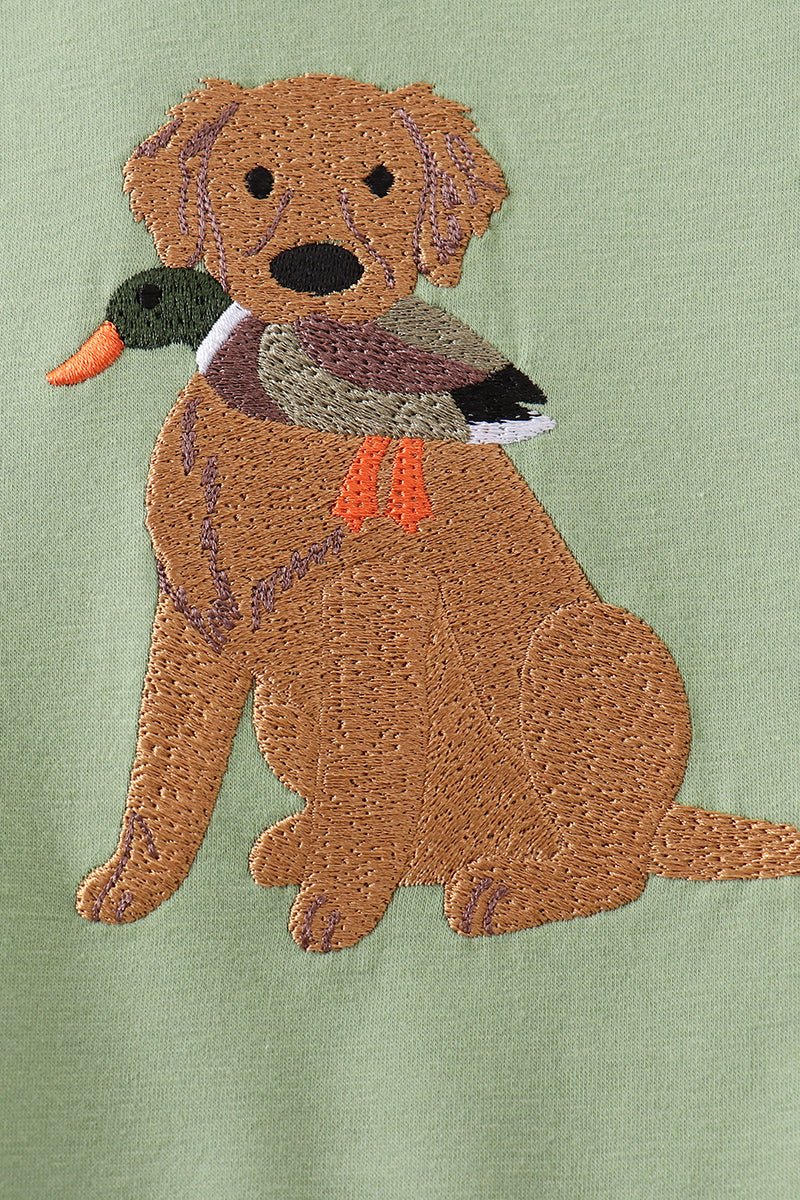 Green Hunting Print Romper - Abbies Place