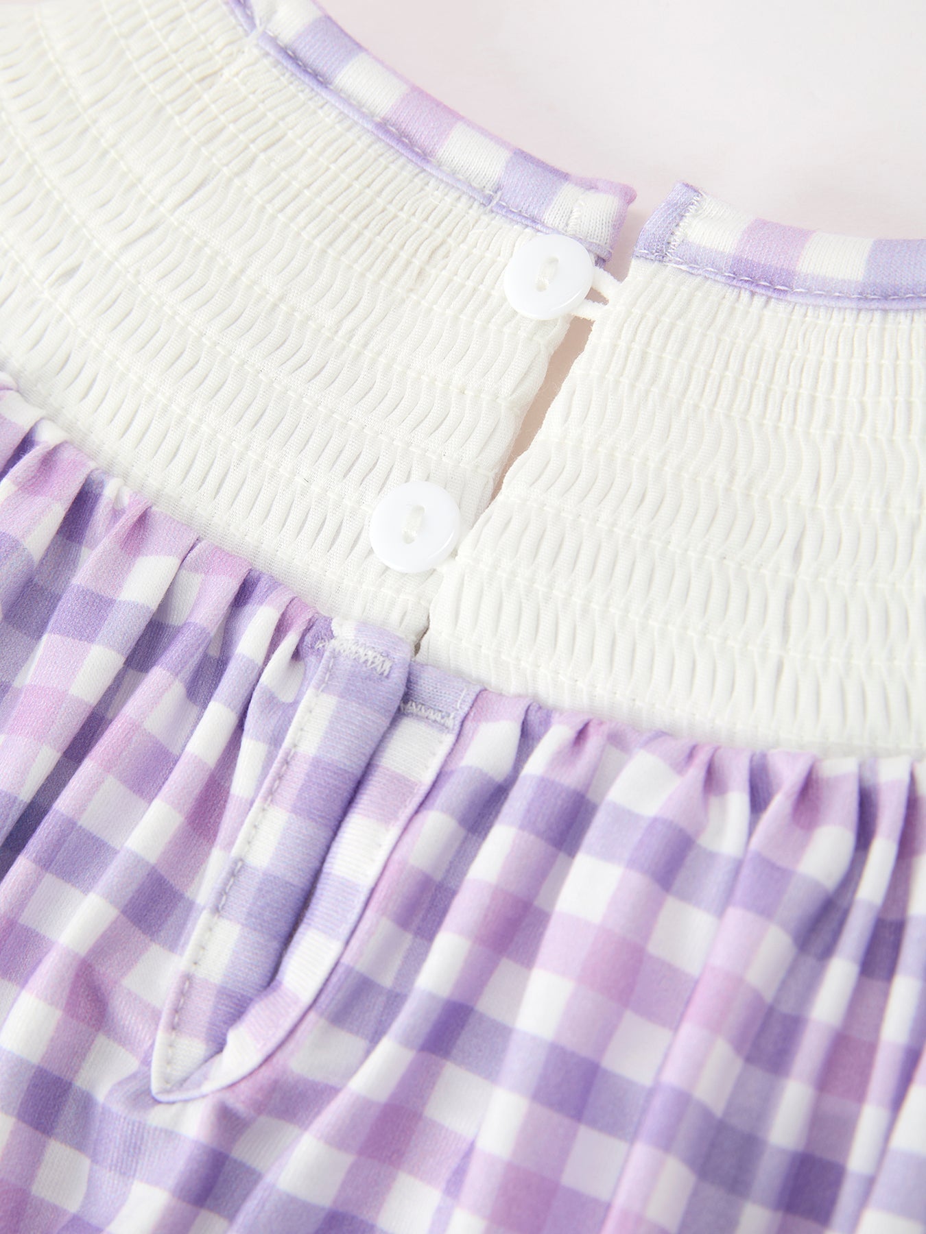 Halloween Ghost Plaid Bow Scallop Girls Dress - Abbies Place