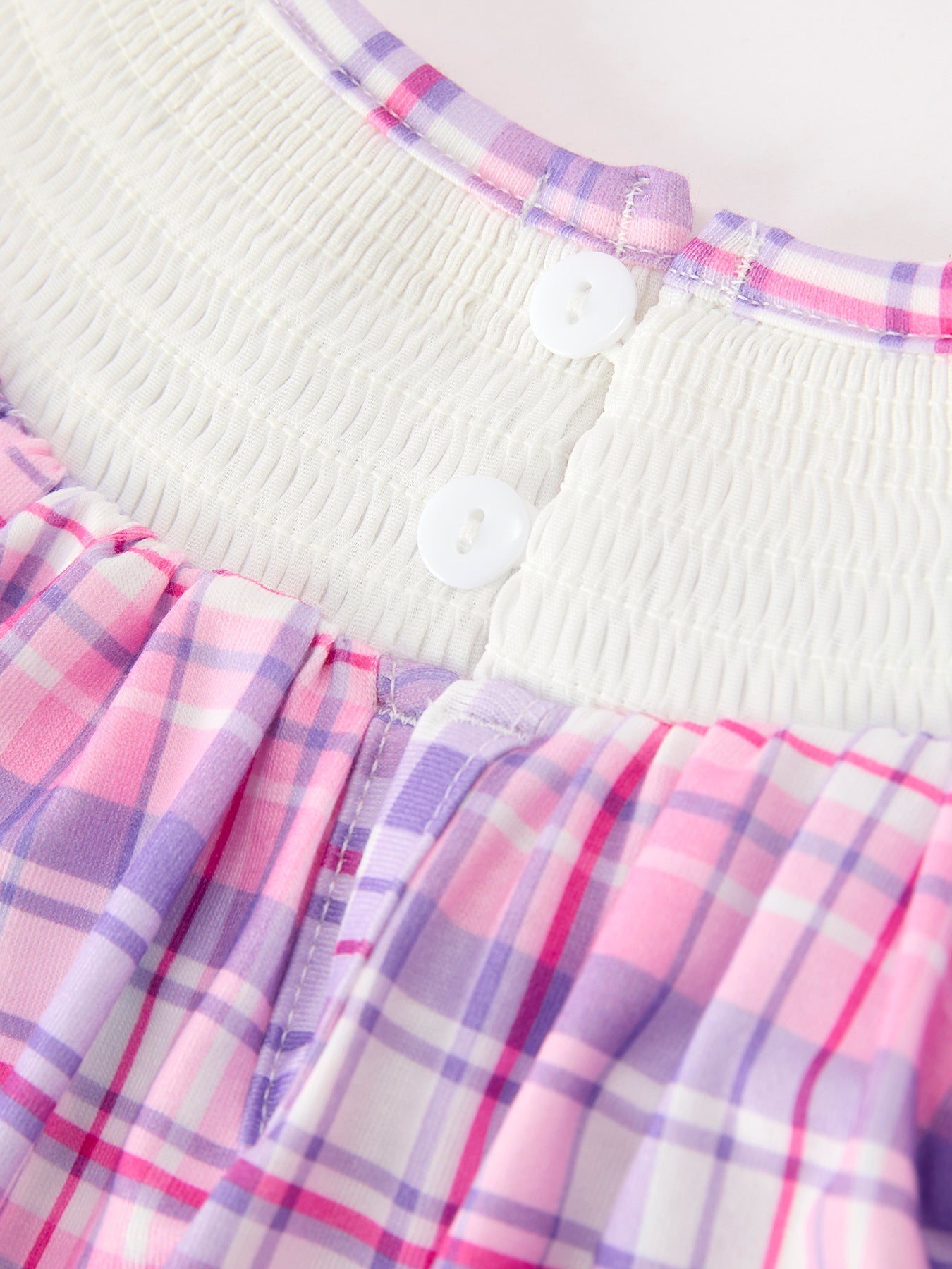 Halloween Plaid Bat Smocked Girls Romper - Abbies Place