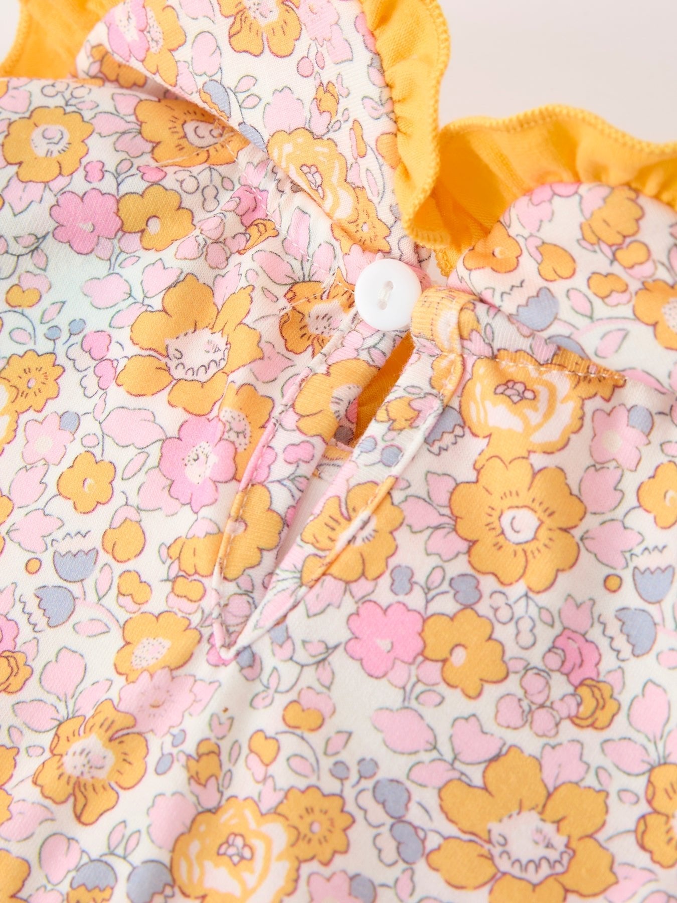 Halloween Pumpkin Floral Baby Bubble Romper - Abbies Place