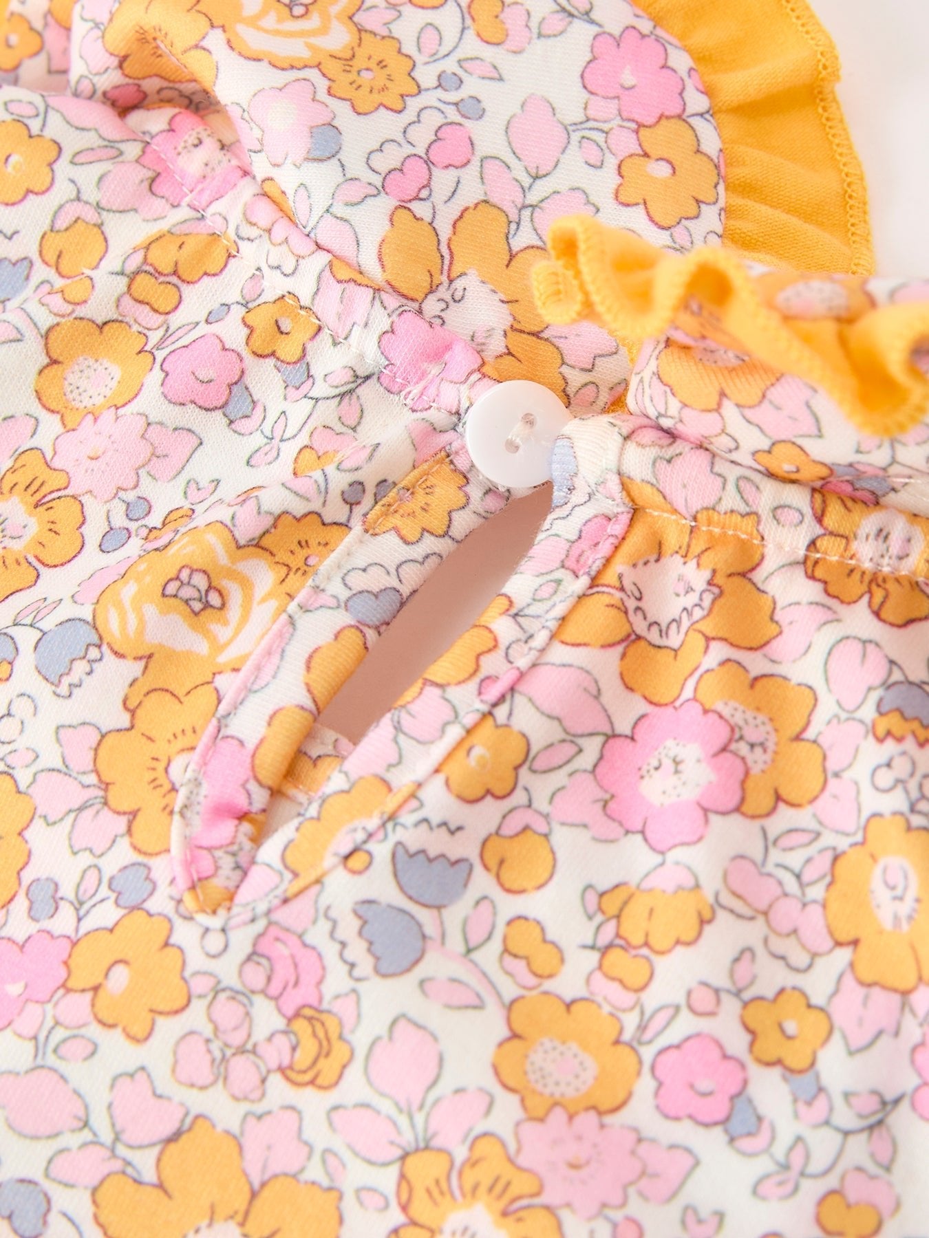 Halloween Pumpkin Floral Girls Dress - Abbies Place