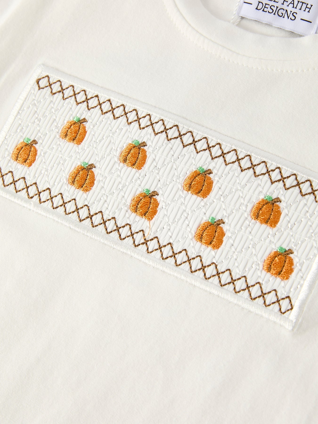 Halloween & Thanksgiving Pumpkin Smock Embroidered Plaid Boys 'Set - Abbies Place