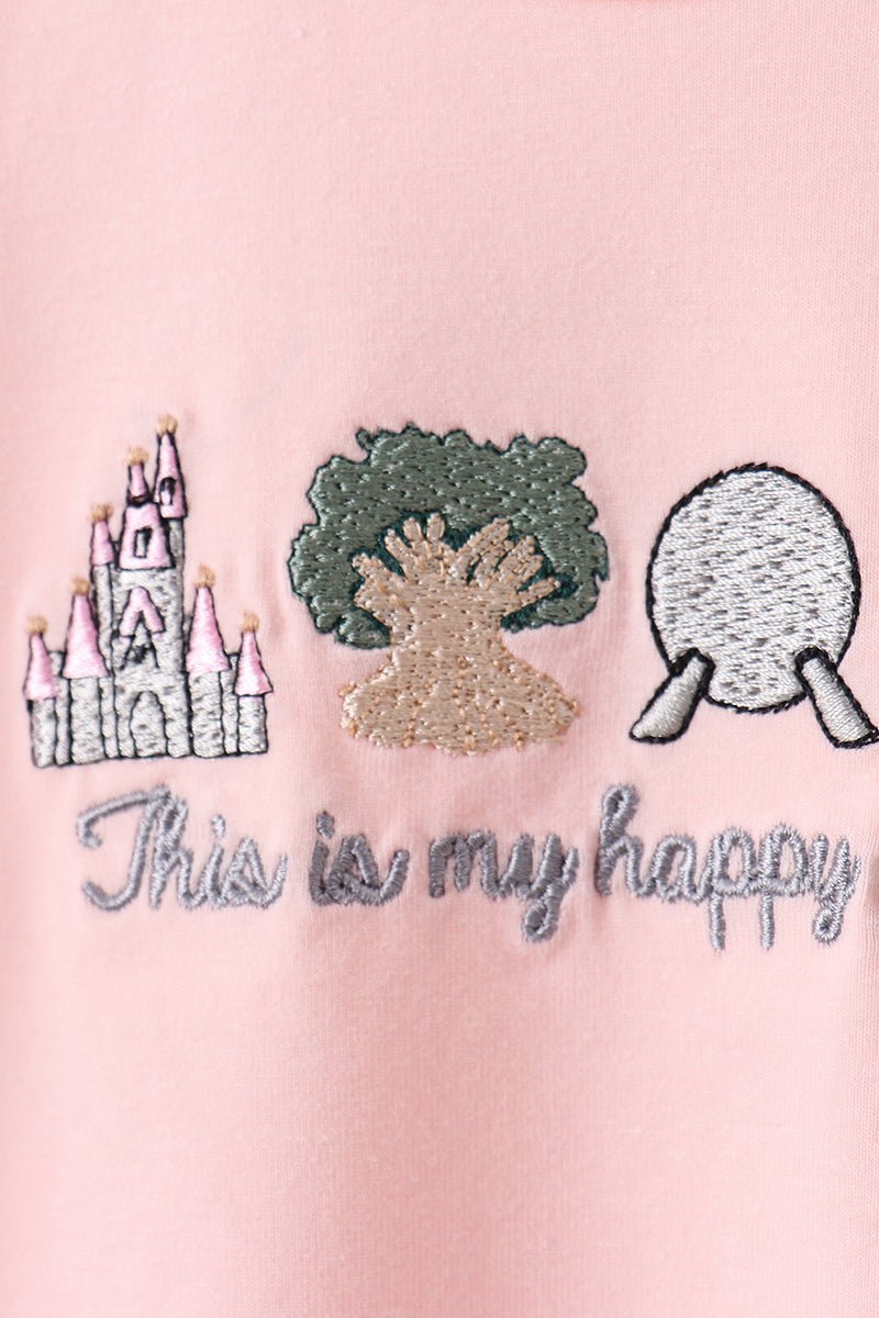 Happy Place Embroidered Bloomer Set - Abbies Place