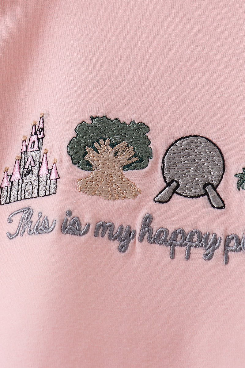 Happy Place Embroidered Bubble - Abbies Place