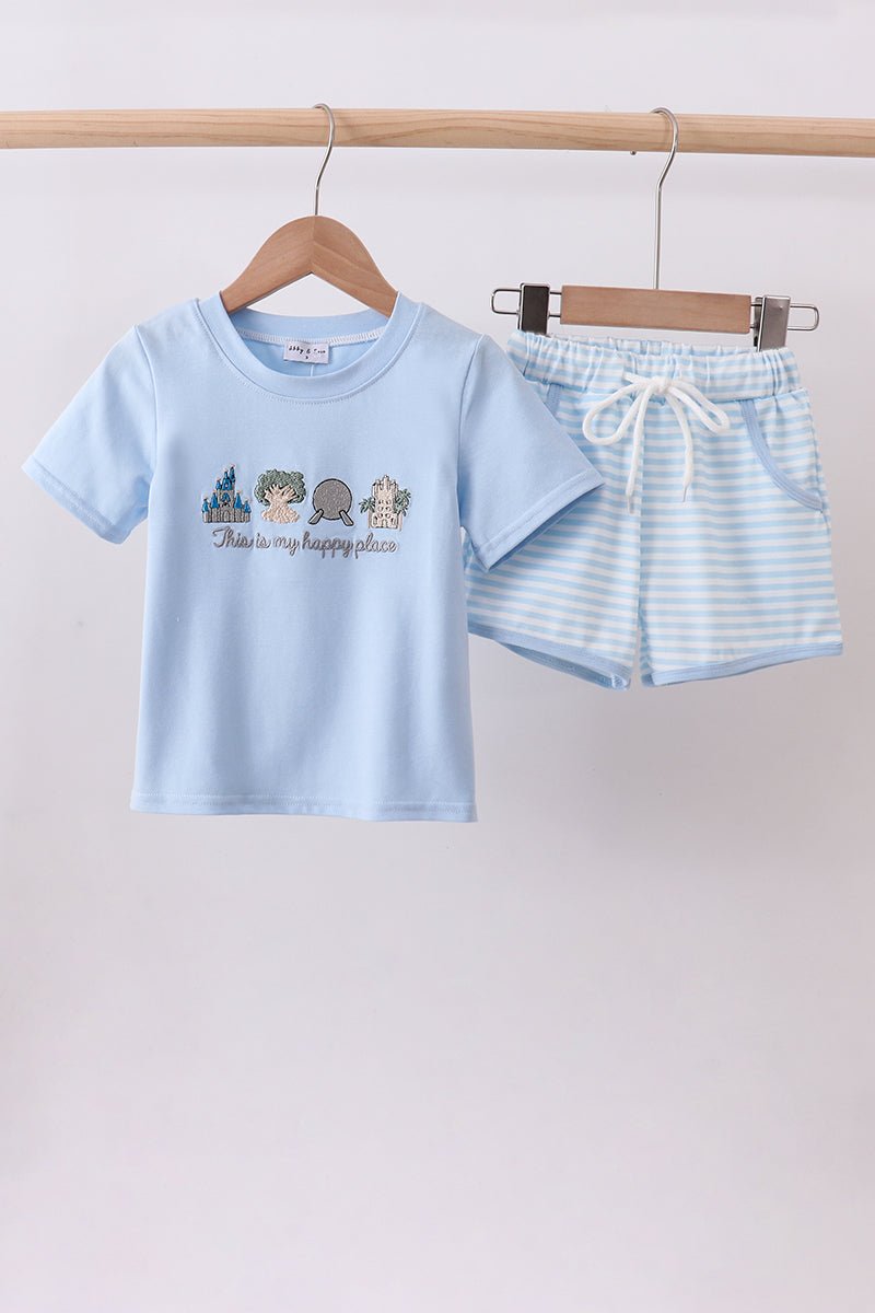 Happy Place Embroidered Set - Abbies Place