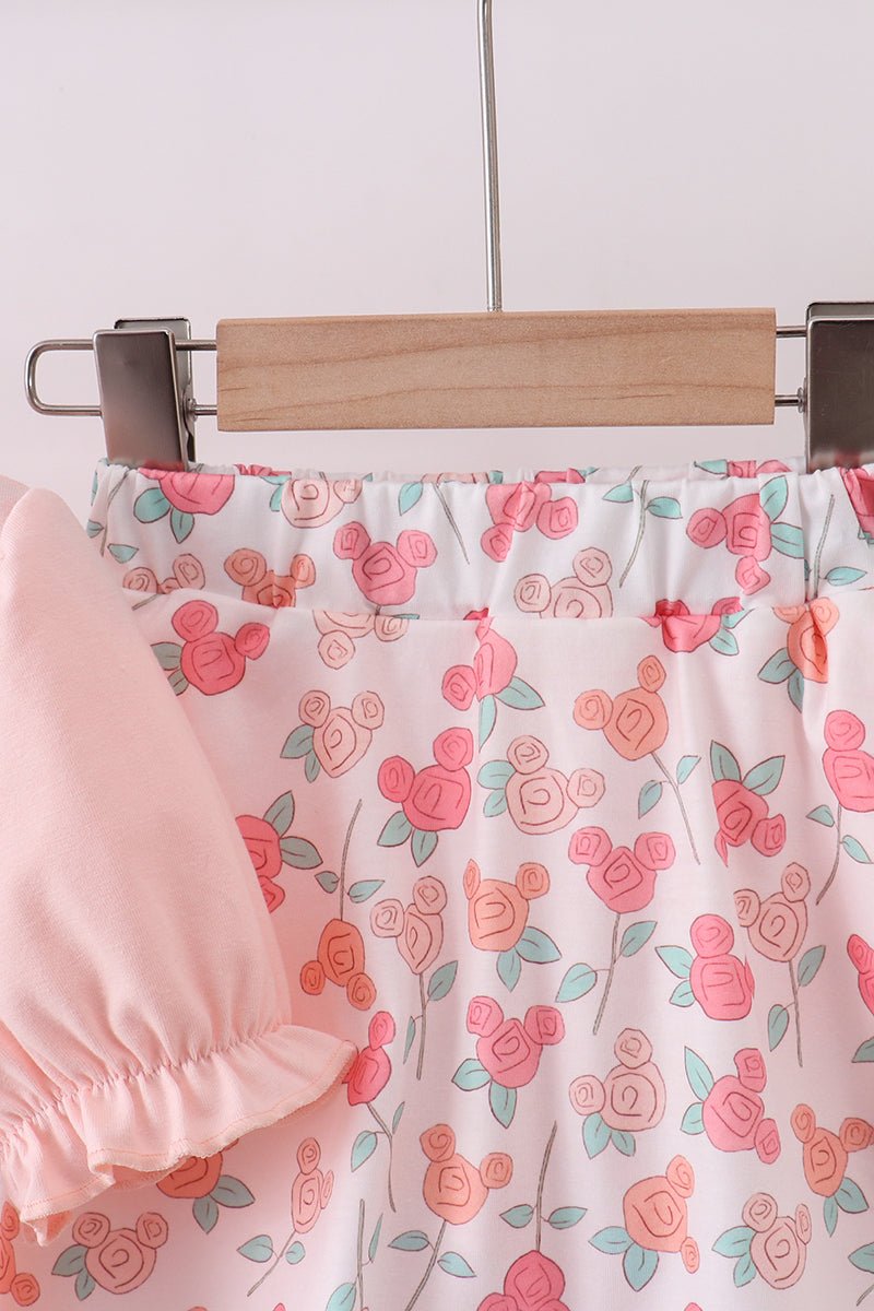 Happy Place Embroidered Skorts Set - Abbies Place