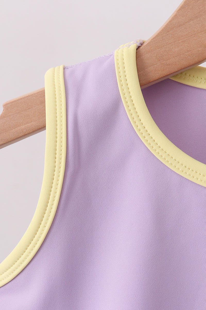 Lavender Performance Scalloped Skorts Set - Abbies Place