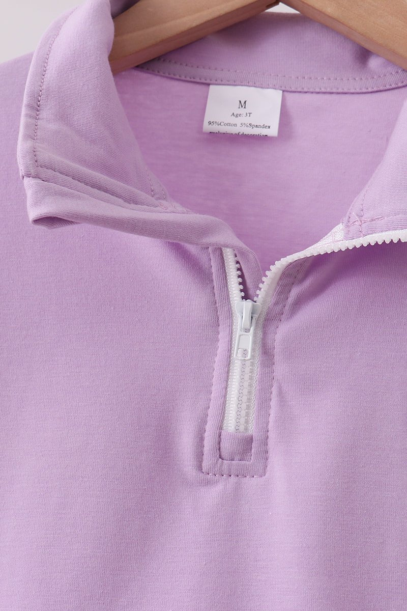 Lavender Scalloped Polo Set - Abbies Place
