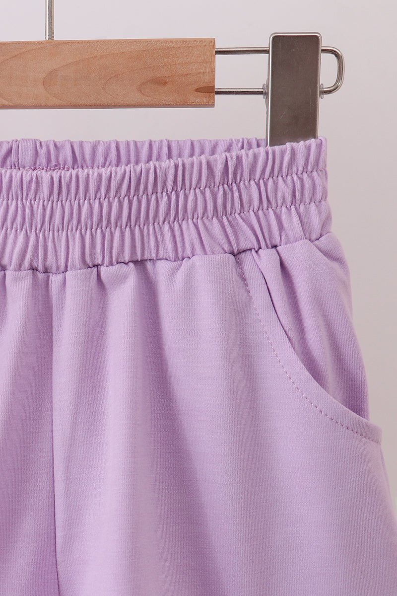 Lavender Scalloped Polo Set - Abbies Place