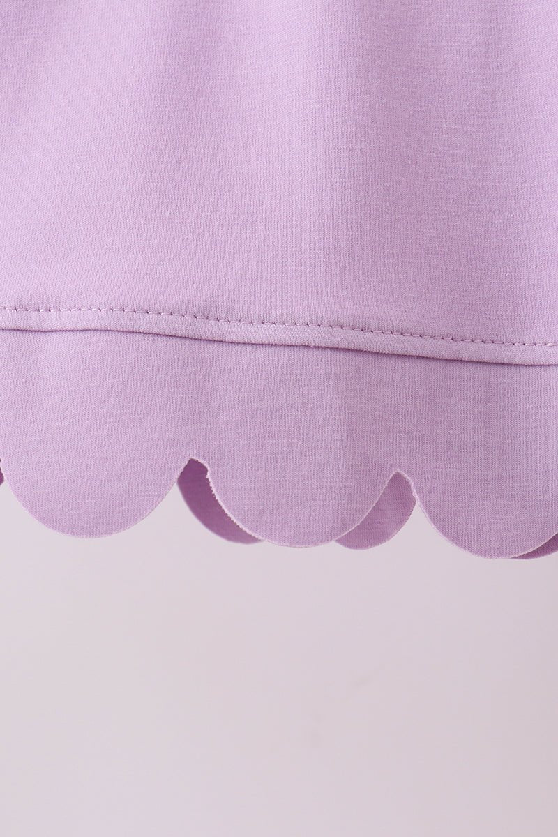 Lavender Scalloped Polo Set - Abbies Place